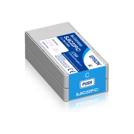 Cartouche d'encre couleur Cyan Imprimante Etiquettes EPSON ColorWorks 3500