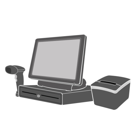 Pack Caisse Tactile SEYPOS 455 15 pouces (Sans logiciel d'encaissement)