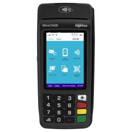 Terminal de paiement mobile INGENICO Move 5000 4G BT WIFI Repli IP